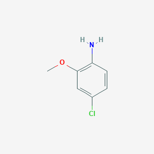 molecular formula C7H8ClNO B126167 4-Chloro-2-methoxyaniline CAS No. 93-50-5