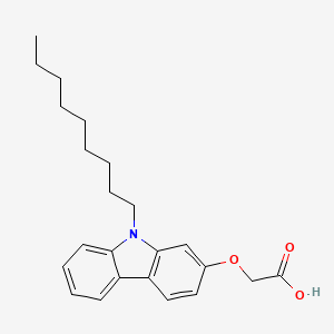 molecular formula C23H29NO3 B12616739 [(9-Nonyl-9H-carbazol-2-yl)oxy]acetic acid CAS No. 920982-53-2