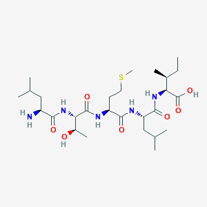 molecular formula C27H51N5O7S B12616741 L-Leucyl-L-threonyl-L-methionyl-L-leucyl-L-isoleucine CAS No. 918528-92-4
