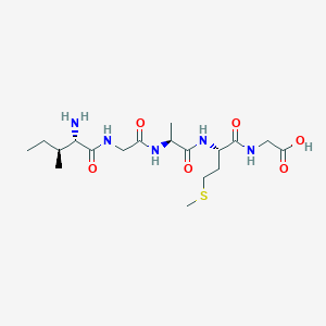 molecular formula C18H33N5O6S B12616743 L-Isoleucylglycyl-L-alanyl-L-methionylglycine CAS No. 915780-13-1
