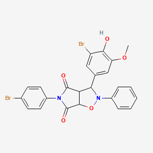 molecular formula C24H18Br2N2O5 B12616749 C24H18Br2N2O5 