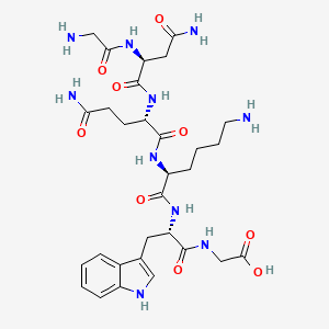 molecular formula C30H44N10O9 B12616762 Glycyl-L-asparaginyl-L-glutaminyl-L-lysyl-L-tryptophylglycine CAS No. 919080-95-8