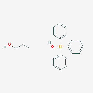 molecular formula C21H24O2Si B12616772 Hydroxy(triphenyl)silane;propan-1-ol CAS No. 918414-80-9