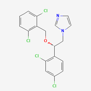 molecular formula C18H14Cl4N2O B1261683 Isoconazole, (S)- CAS No. 322764-96-5