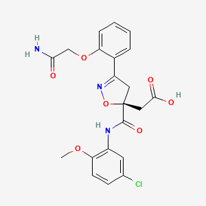 molecular formula C21H20ClN3O7 B12616830 C21H20ClN3O7 