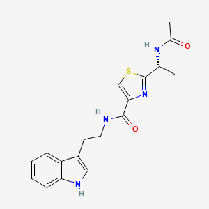 molecular formula C18H20N4O2S B1261685 bacillamide C 