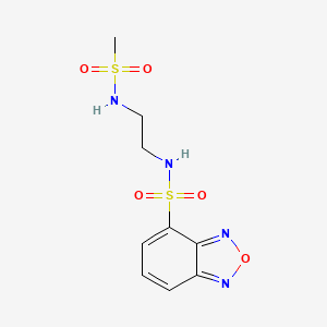 molecular formula C9H12N4O5S2 B12616857 C9H12N4O5S2 