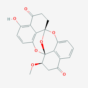 molecular formula C21H16O7 B1261694 Preussomerin EG3 