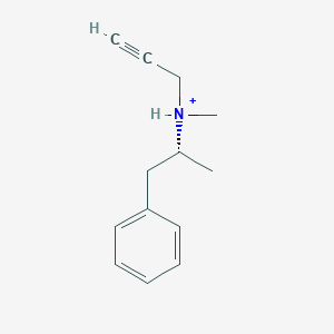 molecular formula C13H18N+ B1261702 (-)-Selegiline(1+) 