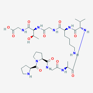 molecular formula C34H58N10O11 B12617027 L-Prolyl-L-prolylglycyl-L-alanyl-L-valyl-L-lysylglycyl-L-threonylglycine CAS No. 915944-93-3