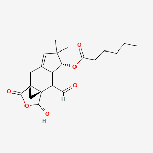 molecular formula C21H26O6 B1261704 Sterelactone B 