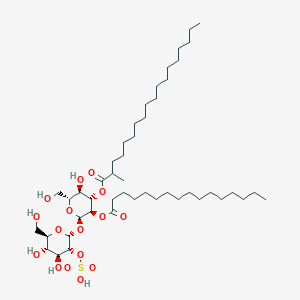molecular formula C47H88O16S B1261707 3-O-(2-methyloctadecanoyl)-2-O-palmitoyl-2'-O-sulfo-alpha,alpha-trehalose 