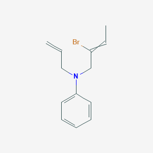molecular formula C13H16BrN B12617076 N-(2-Bromobut-2-en-1-yl)-N-(prop-2-en-1-yl)aniline CAS No. 919361-55-0
