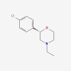 molecular formula C12H16ClNO B12617122 (2S)-2-(4-chlorophenyl)-4-ethylmorpholine CAS No. 920798-78-3