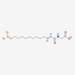 molecular formula C16H25Br2NO3 B1261715 Motualevic acid A 