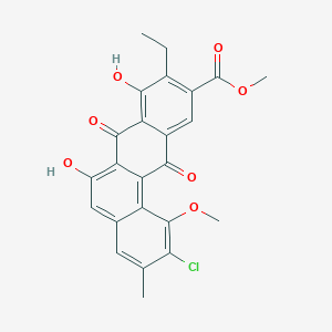 molecular formula C24H19ClO7 B1261722 Chlorocyclinone A 