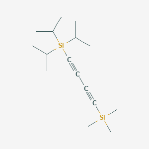 molecular formula C16H30Si2 B12617234 Trimethyl{4-[tri(propan-2-yl)silyl]buta-1,3-diyn-1-yl}silane CAS No. 920282-74-2