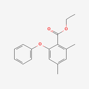 molecular formula C17H18O3 B12617241 Ethyl 2,4-dimethyl-6-phenoxybenzoate CAS No. 917592-87-1
