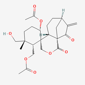 molecular formula C24H32O8 B1261726 Isodojaponin D 