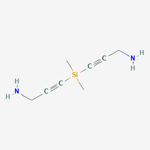 molecular formula C8H14N2Si B12617268 3,3'-(Dimethylsilanediyl)di(prop-2-yn-1-amine) CAS No. 918871-54-2