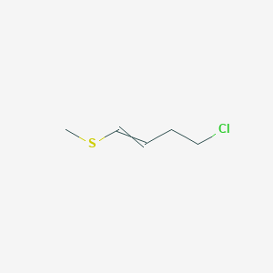molecular formula C5H9ClS B12617300 4-Chloro-1-(methylsulfanyl)but-1-ene CAS No. 920492-34-8