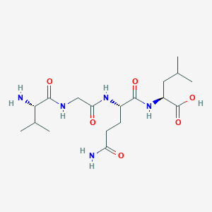 molecular formula C18H33N5O6 B12617397 L-Valylglycyl-L-glutaminyl-L-leucine CAS No. 920742-87-6
