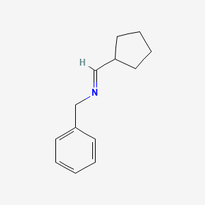 molecular formula C13H17N B12617467 (E)-N-Benzyl-1-cyclopentylmethanimine CAS No. 918970-29-3