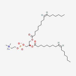 molecular formula C40H76NO8P B1261747 1,2-二棕榈油酰-sn-甘油-3-磷酸胆碱 