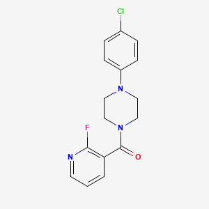 molecular formula C16H15ClFN3O B12617475 [4-(4-Chlorophenyl)piperazin-1-yl](2-fluoropyridin-3-yl)methanone CAS No. 921230-73-1