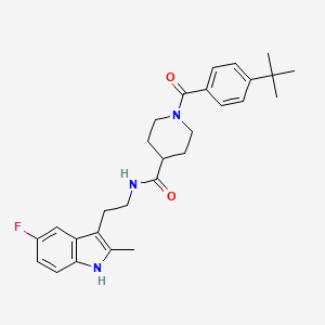 molecular formula C28H34FN3O2 B12617479 C28H34FN3O2 