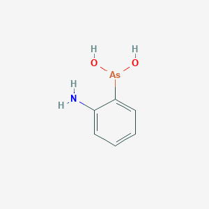 molecular formula C6H8AsNO2 B1261750 o-Aminophenylarsonous acid 