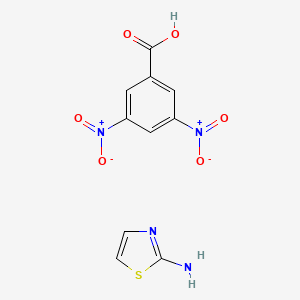 molecular formula C10H8N4O6S B12617503 3,5-Dinitrobenzoic acid;1,3-thiazol-2-amine CAS No. 881848-55-1