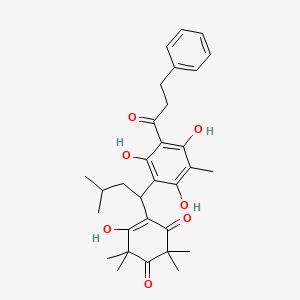 molecular formula C31H38O7 B1261752 伞房酮 B 