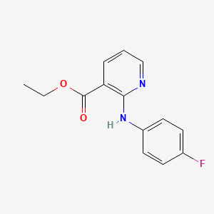 molecular formula C14H13FN2O2 B12617545 Ethyl 2-(4-fluoroanilino)pyridine-3-carboxylate CAS No. 918907-42-3