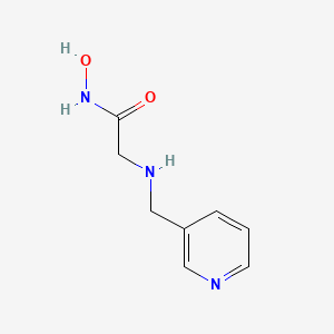molecular formula C8H11N3O2 B12617548 N-Hydroxy-N~2~-[(pyridin-3-yl)methyl]glycinamide CAS No. 919996-25-1