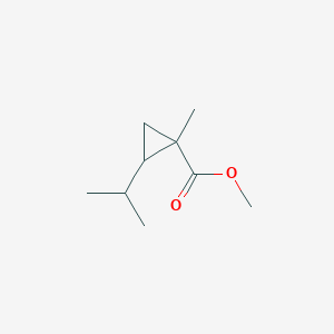 molecular formula C9H16O2 B12617576 Methyl 1-methyl-2-(propan-2-yl)cyclopropane-1-carboxylate CAS No. 919087-50-6