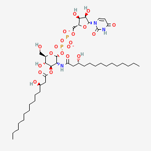 molecular formula C43H75N3O20P2-2 B1261769 UDP-2,3-bis(3-hydroxytetradecanoyl)glucosamine 