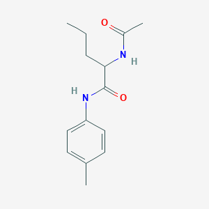 molecular formula C14H20N2O2 B12617720 N~2~-Acetyl-N-(4-methylphenyl)norvalinamide CAS No. 918941-54-5