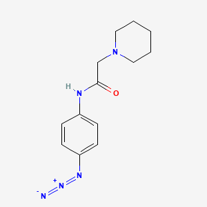 molecular formula C13H17N5O B12617753 N-(4-Azidophenyl)-2-(piperidin-1-yl)acetamide CAS No. 921201-88-9