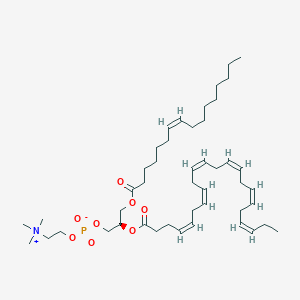 molecular formula C46H78NO8P B1261776 1-(7Z-hexadecenoyl)-2-(4Z,7Z,10Z,13Z,16Z,19Z-docosahexaenoyl)-sn-glycero-3-phosphocholine 