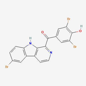 molecular formula C18H9Br3N2O2 B1261777 eudistomin Y6 