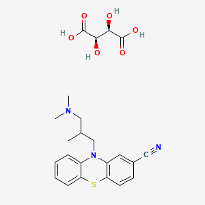 molecular formula C23H27N3O6S B1261779 Cyamemazine tartrate CAS No. 93841-82-8