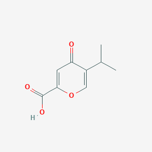 molecular formula C9H10O4 B12617832 4-Oxo-5-propan-2-ylpyran-2-carboxylic acid 