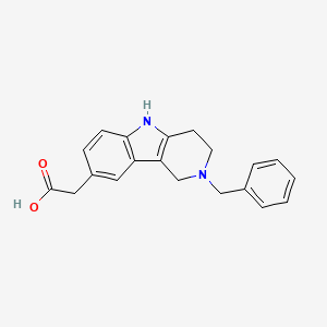 molecular formula C20H20N2O2 B1261784 2-(2-Benzyl-1,3,4,5-tetrahydropyrido[4,3-b]indol-8-yl)acetic acid 