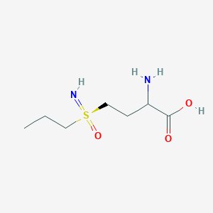 molecular formula C7H16N2O3S B1261786 Butanoic acid, 2-amino-4-(S-propylsulfonimidoyl)- CAS No. 70085-86-8