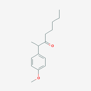 molecular formula C15H22O2 B12617887 2-(4-Methoxyphenyl)octan-3-one CAS No. 918540-62-2