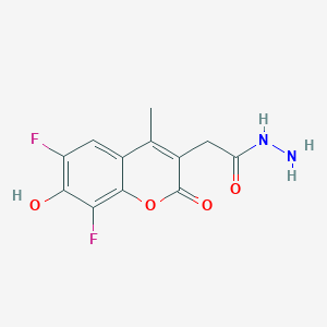 molecular formula C12H10F2N2O4 B1261790 Marina blue dye 