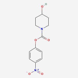 molecular formula C12H14N2O5 B12617917 4-Nitrophenyl 4-hydroxy-1-piperidinecarboxylate CAS No. 920966-47-8