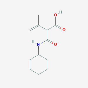 molecular formula C12H19NO3 B12617956 2-(Cyclohexylcarbamoyl)-3-methylbut-3-enoic acid CAS No. 917614-31-4