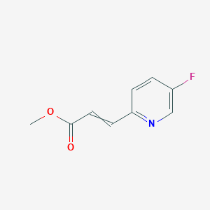 molecular formula C9H8FNO2 B12617957 Methyl 3-(5-fluoropyridin-2-yl)prop-2-enoate CAS No. 917760-92-0